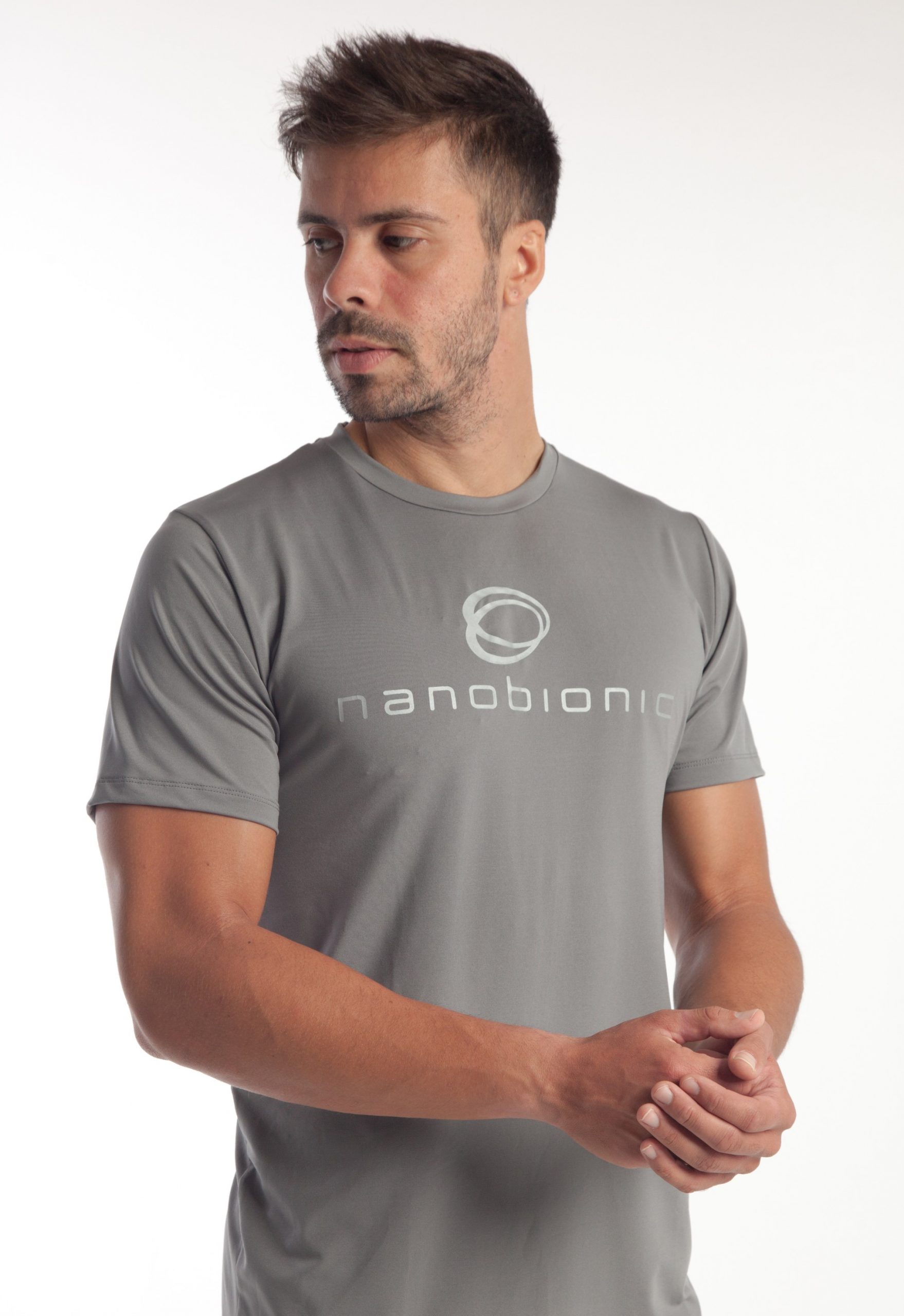 NB-12007/GS-L Iconic T-Shirt grau/silber