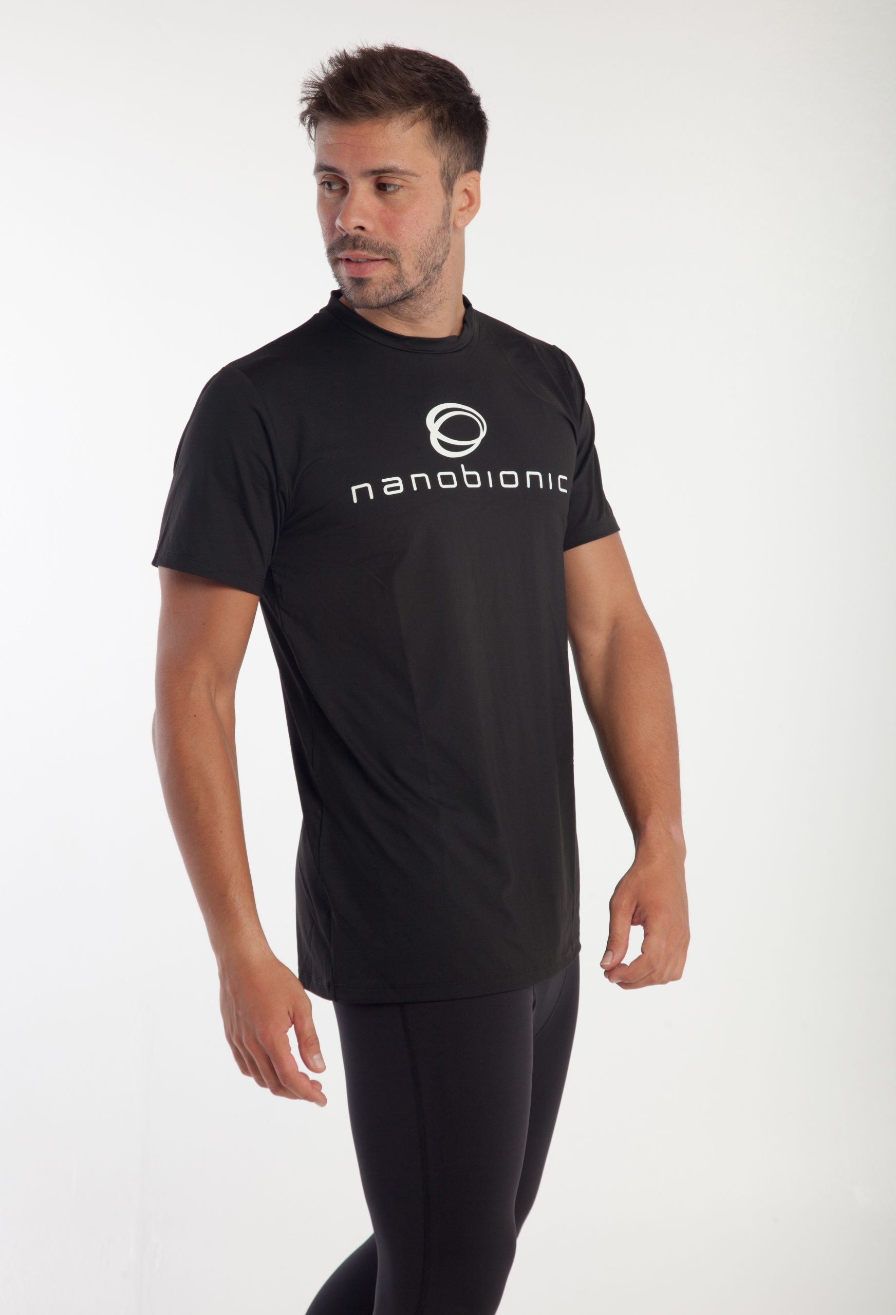NB-12001/BW-M Iconic T-Shirt schwarz/weiß