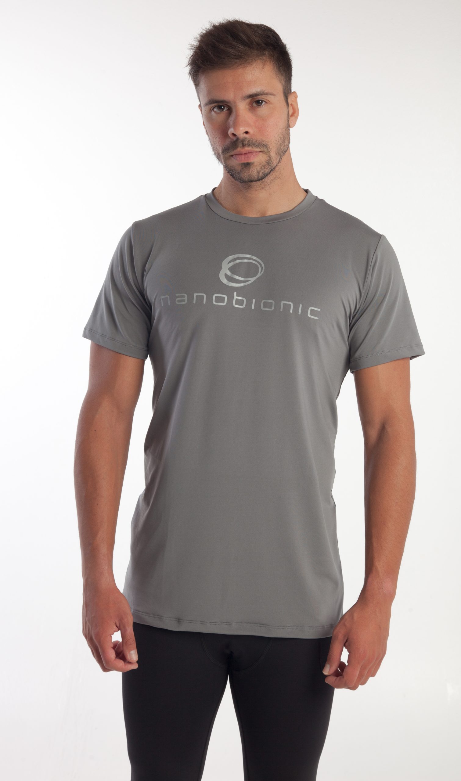 NB-12007/GS-L Iconic T-Shirt grau/silber